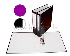 Mape reistrs A4, 75mm, apkalts PP+balts paprs, gaii violeta.